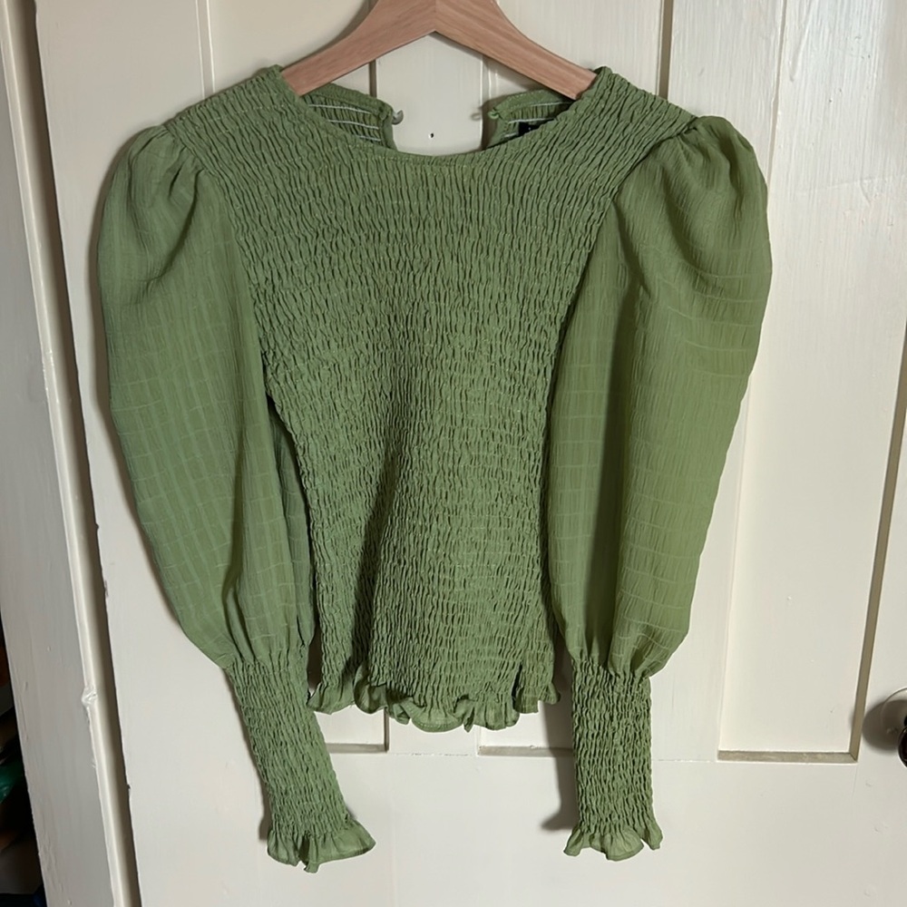 Sage green nasty gal top